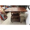 Image 3 : Drop Leaf Walnut Tea Wagon