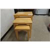 Image 2 : Set of 3 Nesting Stands Biggest Size 22"x17"x21"