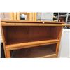 Image 3 : Oak 3 Shelf Bookcase, Lawyer Style 41"x37"x12"
