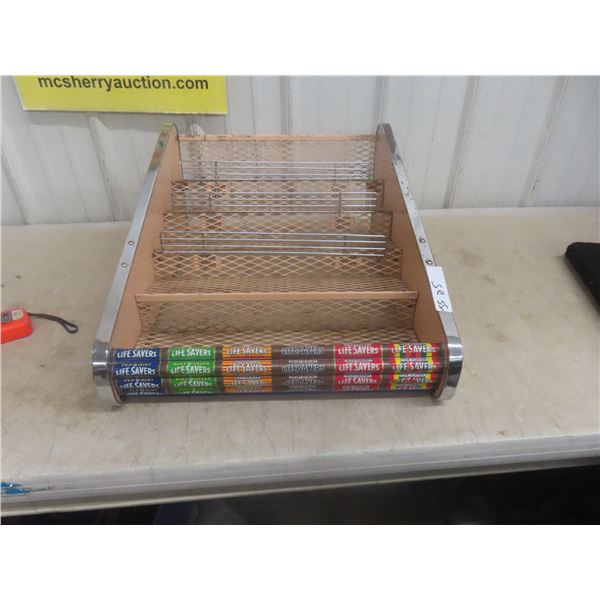 Life Savers Vintage Store Countertop Rack 19 1/2"x 24 ' x up to 10 1/2