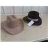 Image 1 : 2x Biltmore 7 1/4 Cowboy Felt Hats 