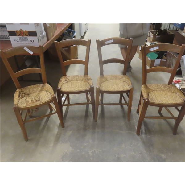 4 Antique Matching Chairs 