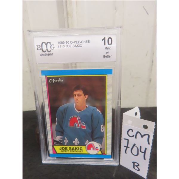 Graded Rookie Joe Sakic Quebec