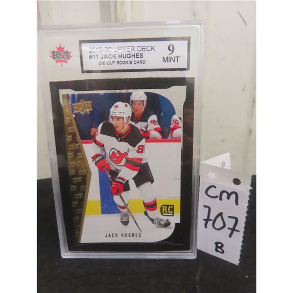 Graded Jack Hughes New Jersey Devils