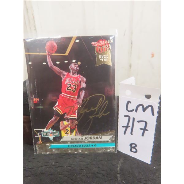 Michael Jordan Signed Chicago Bulls Basketball