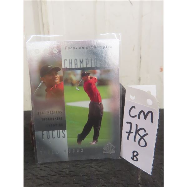 Tiger Woods Masters Champion Golf Card