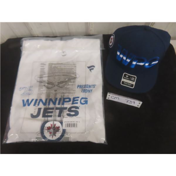 Winnipeg Jets Hat and XL T-Shirt 'New in Bag'