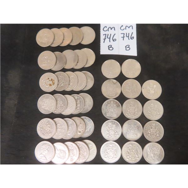 Canadian 0.50  Cent Coin Collection