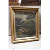 Image 1 : Antique Picture- Sheep In The Mountains 31"x35"