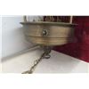 Image 2 : Vintage Hanging Oil Rain Lamp + Bathing Beauty Lamp 35" Tall 