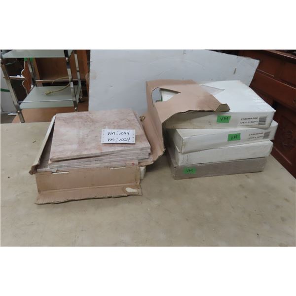 6 Boxes Marble Tiles 12"x12"-