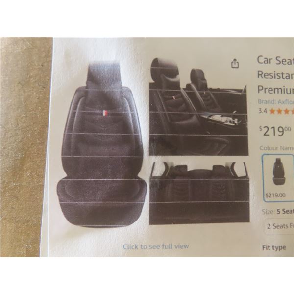 Car Seat Cover for Dodge Challenger. 2000 - 2022