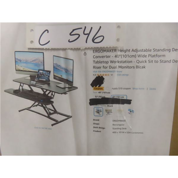 Ergomaker Height Adjustable Standing Desk 