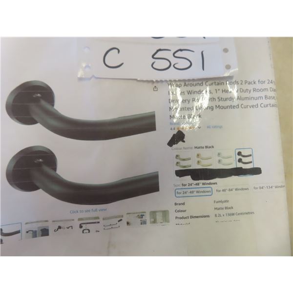 Wrap Around Curtain Rods 2 Pack
