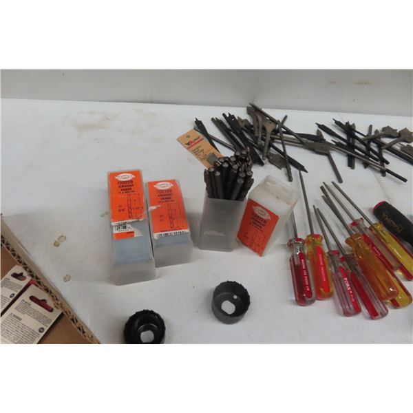 New Drill Bits, Screw Driver, 10" Circle Saw Blades