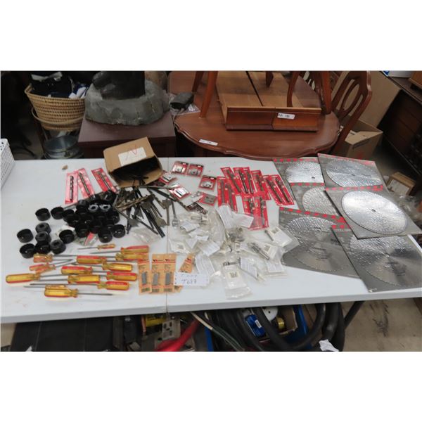 New Hole Saws, Screw Drivers, Saw Blades, Moulding Head Culter Bits, Router Bits