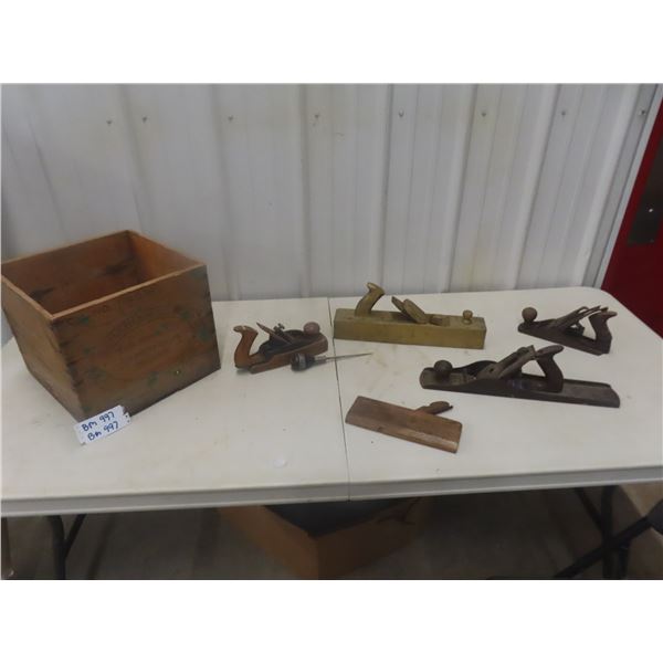 Wooden Butter Crate + 5 Wood Planer
