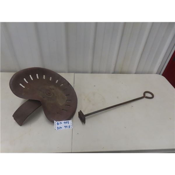 Metal Implement Set + Branding Iron