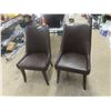 Image 1 : 2 Vinyl Upholstered Chairs