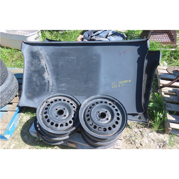 Set of 4 Rims 4 Hole, Brush Guard