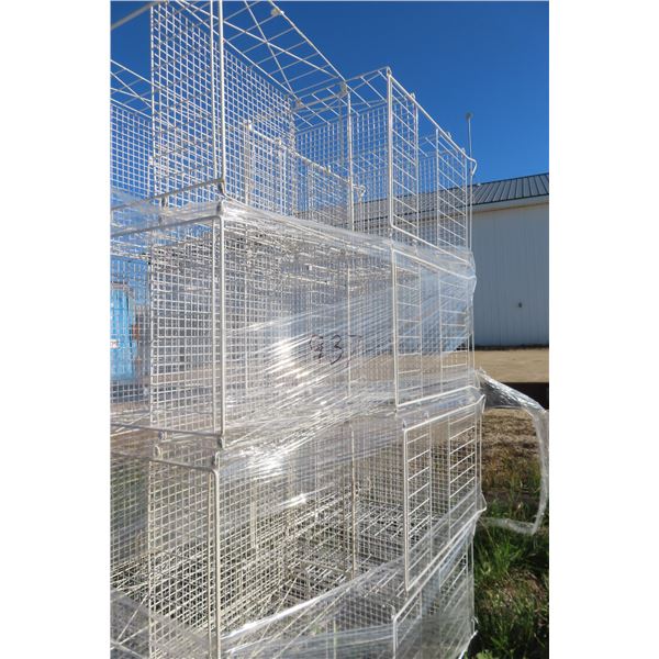 12x Wire Store Bins 34"x23"x21"