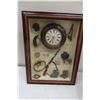 Image 2 : 2 New Blinds 21"W, Slauch Bar Clock, Light Fixture
