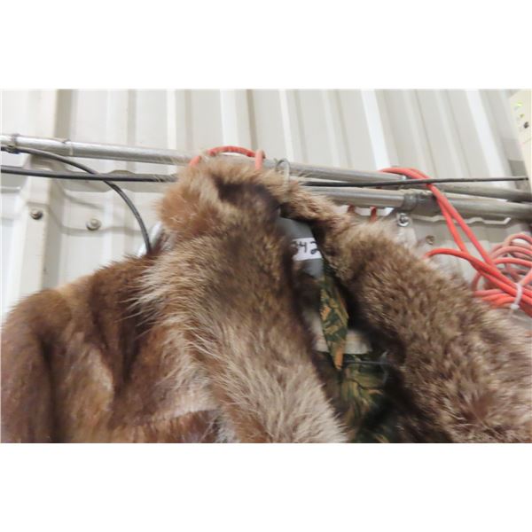 Hudsons Bay Fur Jacket Small Size 