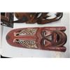 Image 2 : 5 Tribal Wood Carved Desk Display 1 Framed