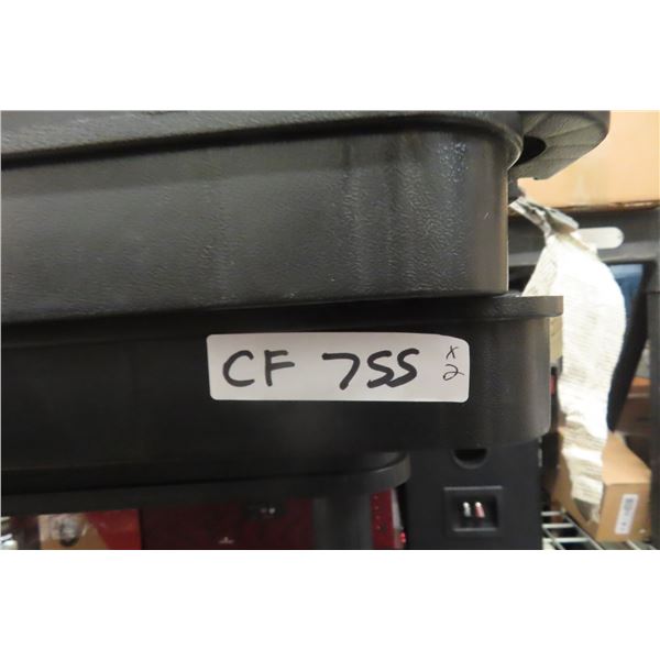 2 Poly Shelfs 1) 4 Tier, 1) 5 Tier Shelf Size 17"x35"