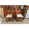Image 11 : Dining Room Suite: Oak China Cabinet 2 Piece