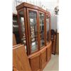 Image 4 : Dining Room Suite: Oak China Cabinet 2 Piece