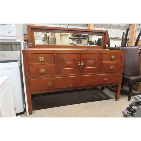Oak Buffet with Top 55"x66"x22"