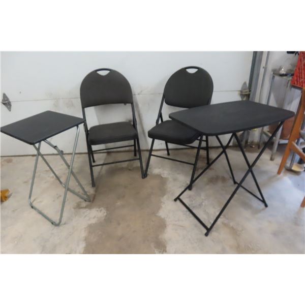 2 Folding Tables + 2 Folding Chairs