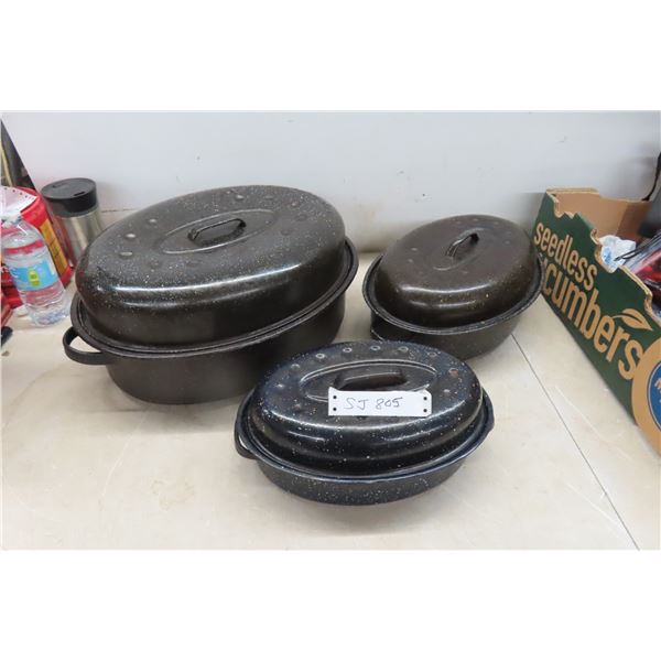 3 Roasting Pans 