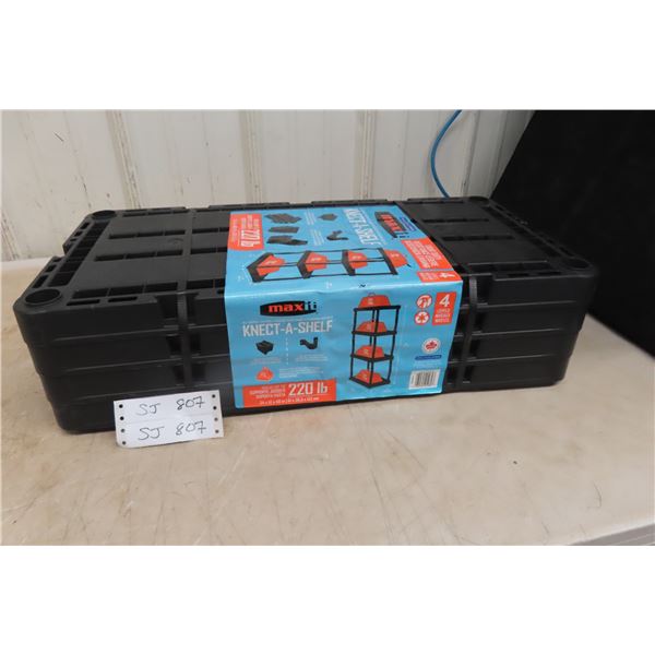 New Plastic 4 Shelf Unit 24x12x48