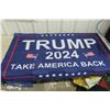 Image 2 : (2) New Trump Flags 3ftx5ft