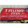 Image 3 : (2) New Trump Flags 3ftx5ft