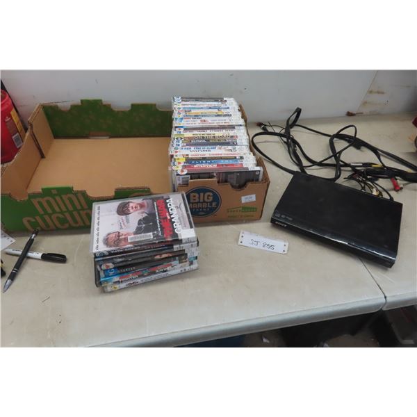 32 DVDs + Sony DVD Player