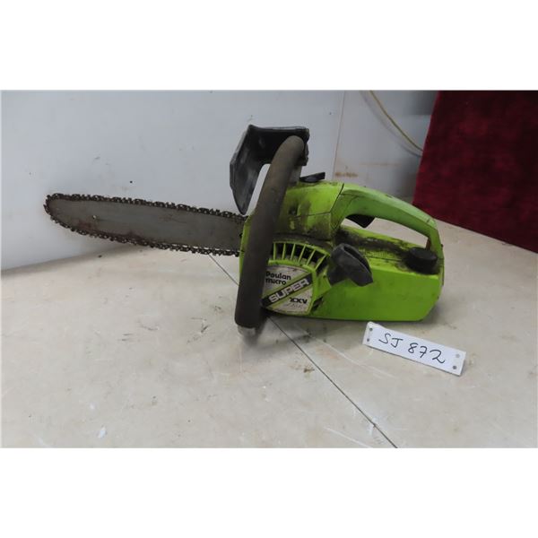Poulin Gas Chain Saw Has Compression