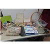 Image 1 : 3- Spinal Aart Kits, Sewing Notions, Threas Needles, Embroidery Hoops 