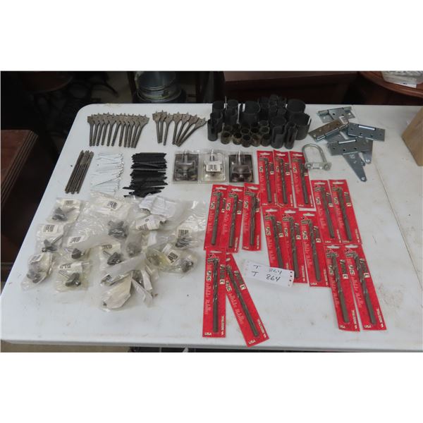 New Holecut Saws, Drill Bits, Spade Bits, Router Bits, Hinges