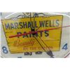 Image 2 : Vintage Marshell Wells Paints Electric Clock 15" Diameter, Crack On Face 