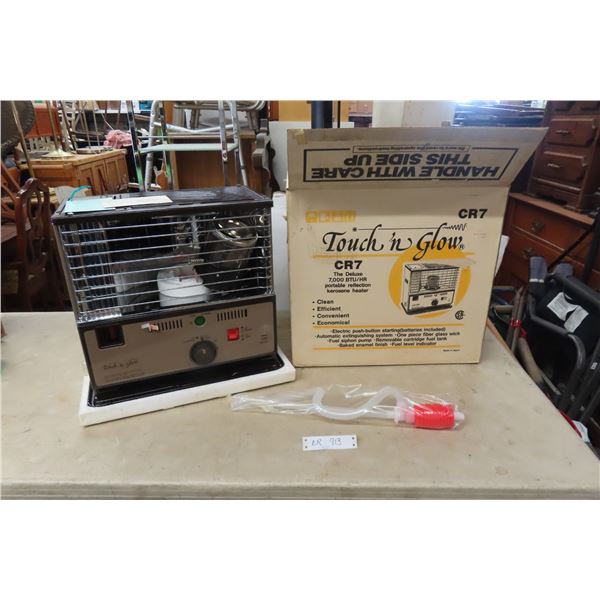 New Touch and Glow Kerosene Heater 7000BTUs 