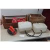 Image 1 : Carpenters Tool Box, Plastic Gas Containers, 