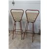 Image 3 : 5 Vintage Swivel Stools, 1 Chair Needs Upholstered