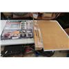 Image 1 : New White Corner Shelf 22", Cork Board 24x36 + 6 Wooden Spindles 