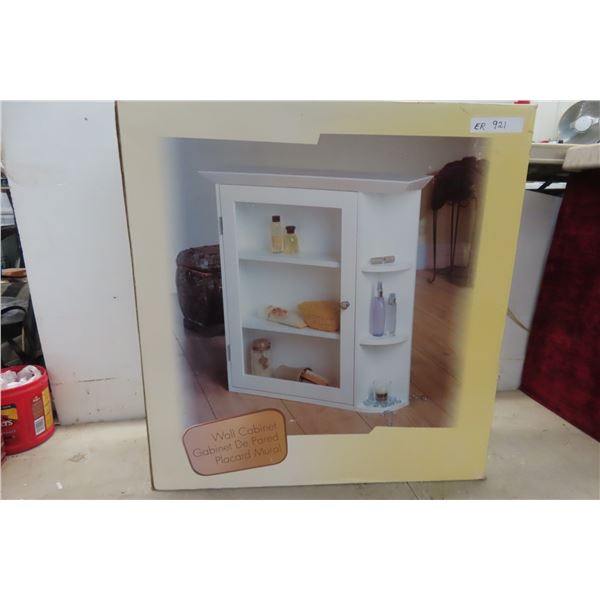 New White Bathroom Cabinet 27x26x6 1/2