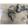 Image 1 : Set of 4 Castors, Pins. Hooks and Clevises