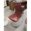 Image 2 : 2 Chrome Leg Chairs Leather/ Leather Style 
