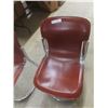 Image 3 : 2 Chrome Leg Chairs Leather/ Leather Style 